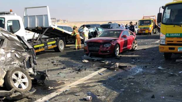 onedeadandeightothersinjuredinabudhabicarcollision
