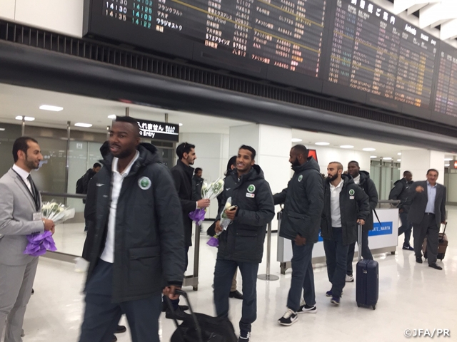 saudiarabiaarriveinjapanforfinalasianqualifiers(roadtorussia)