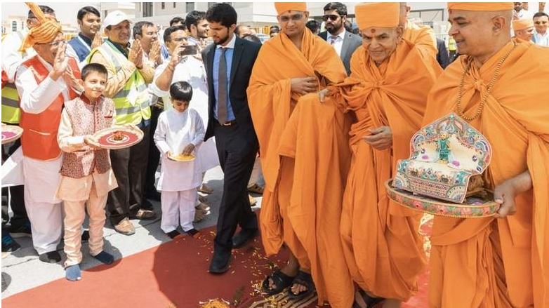 stonelayingceremonyofhindutempleinuaetoday