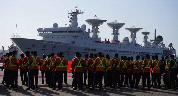 Delayed Chinese research ship docks at Sri Lanka’s Hambantota port amid India’s concern 