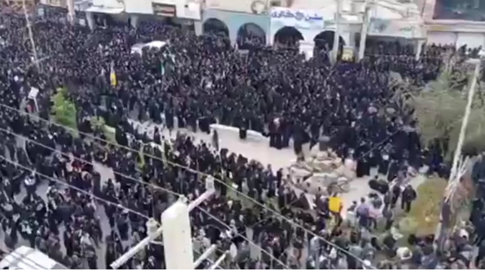 Video Of Iran Holds Mass Funeral Ceremony of 165 People Killed in School Attack