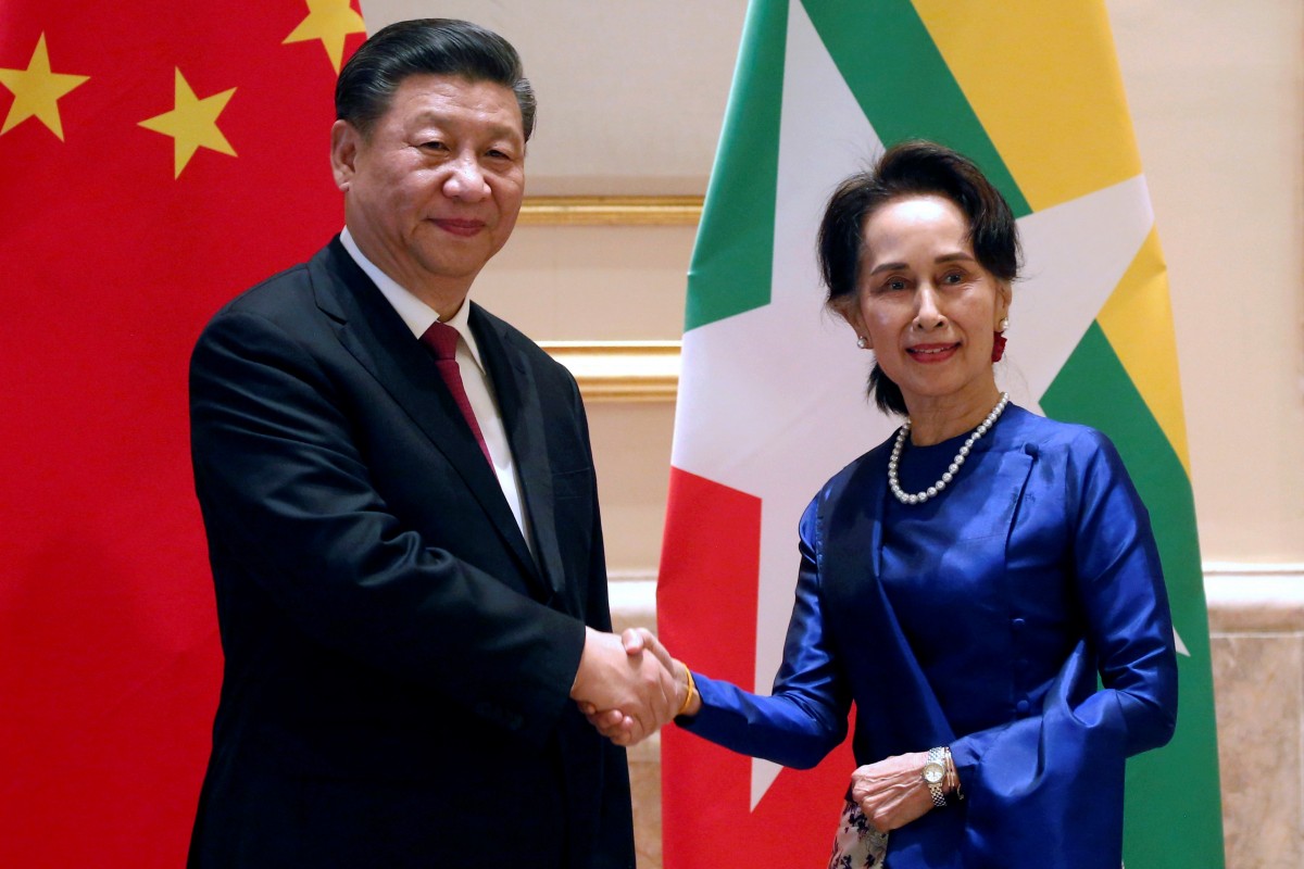 chinesepresidentxijinpingarrivesinmyanmar