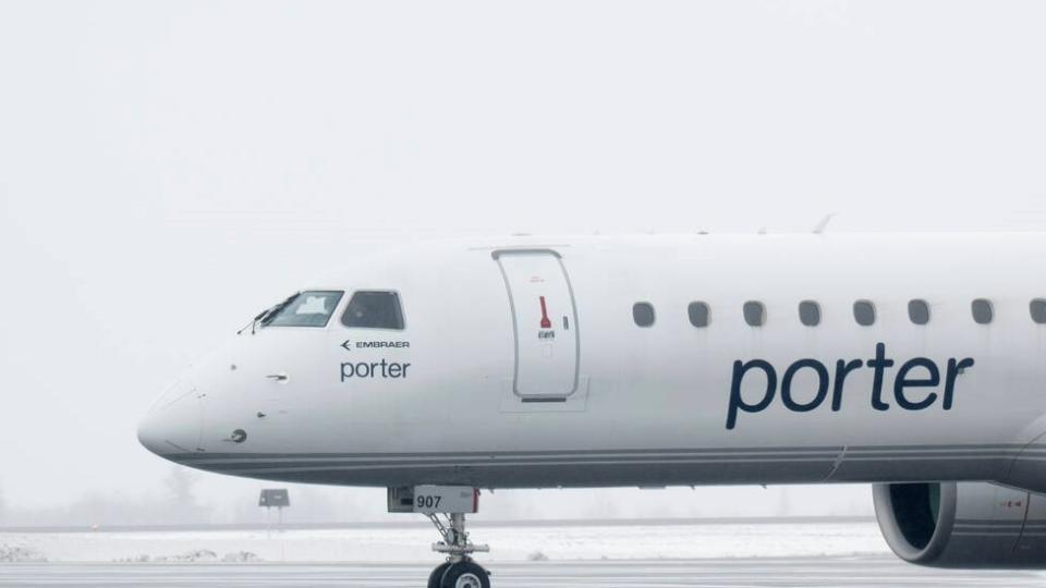 Porter flight cancelled after child refused to wear a seatbelt