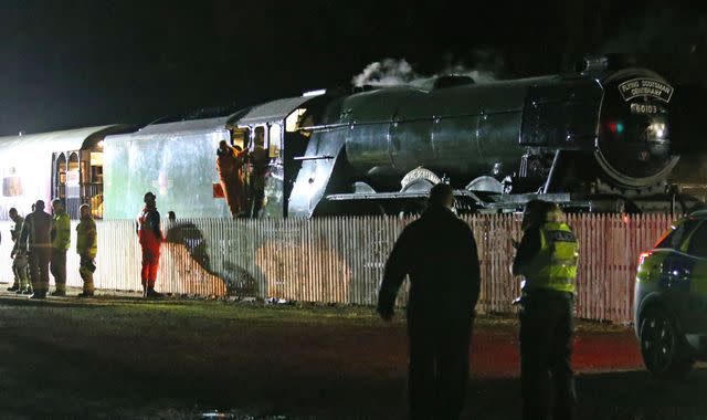 2 taken to hospital after train collision in Scotland