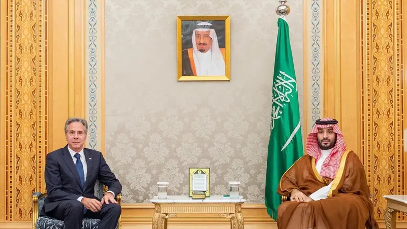 usstatesecretarysaudicrownprincediscussconflictsingazalebanon