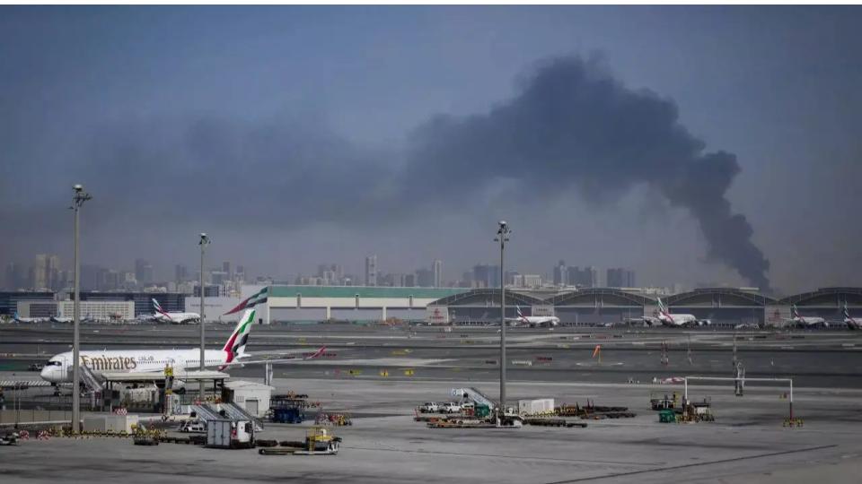 Fire at Kuwait Airport After Drones Hit Fuel Tank