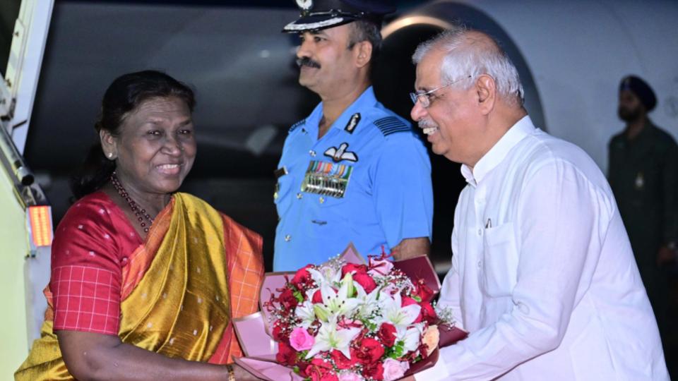 President Murmu Arrives In Kerala For Four-Day Visit