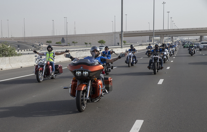 antiterrormotorbikeparadetoswarmriyadhstreets