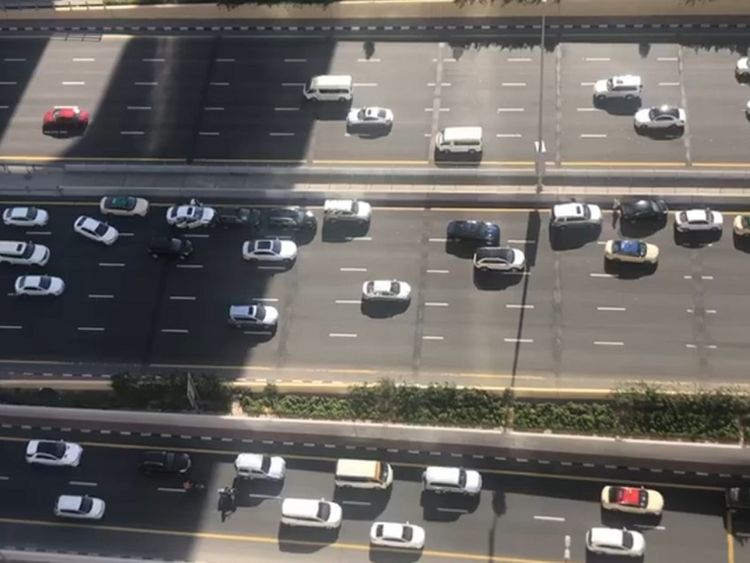 ninecarcrashondubai’ssheikhzayedroad