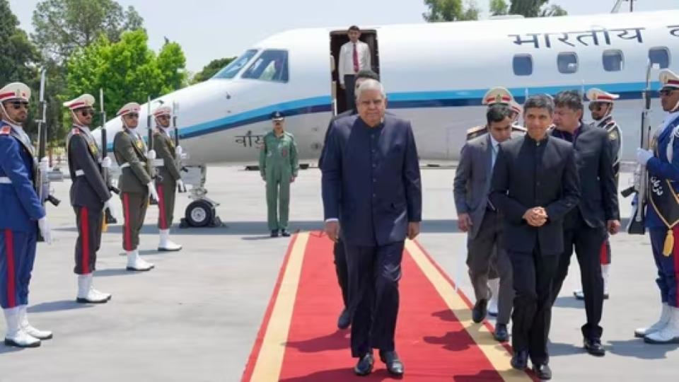 VP Dhankhar reaches Iran to attend President Ebrahim Raisi’s funeral