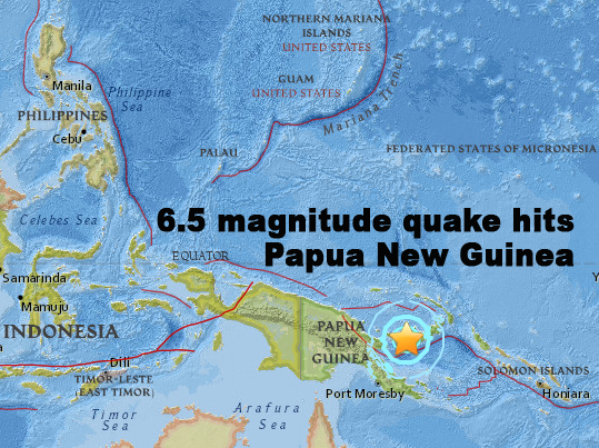 magnitude65quakehitspapuaguinea