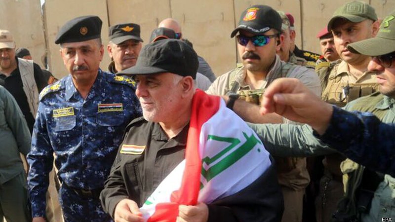 iraqiprimeministerfliestomosulcongratulatesforcesonvictoryoveris