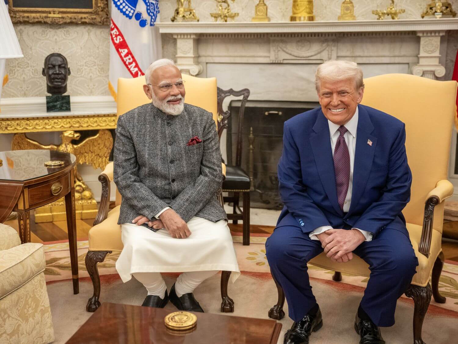 Trump greets PM Modi on completing 12 years in office, says 