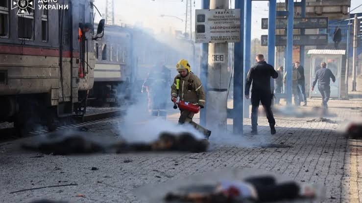 13 killed, 10 injured as Russian drone hits two trains stopped at station in central Ukraine