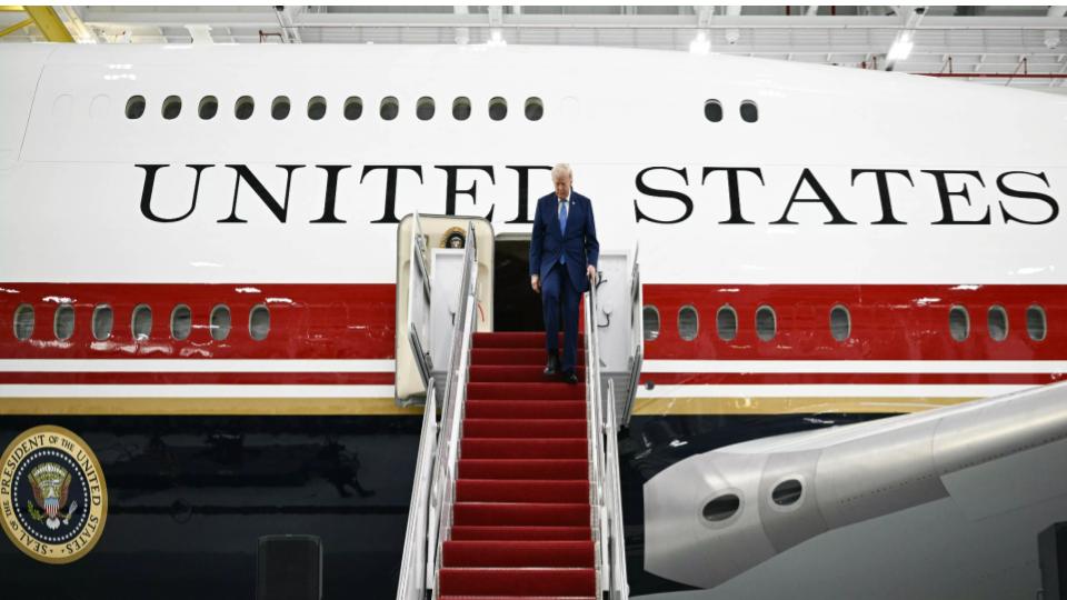 Trump Unveils New Air Force One, a Gift from Qatar