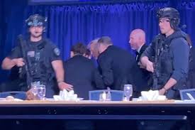 Trump evacuated after gunshots at White House Correspondents’ Dinner trigger panic