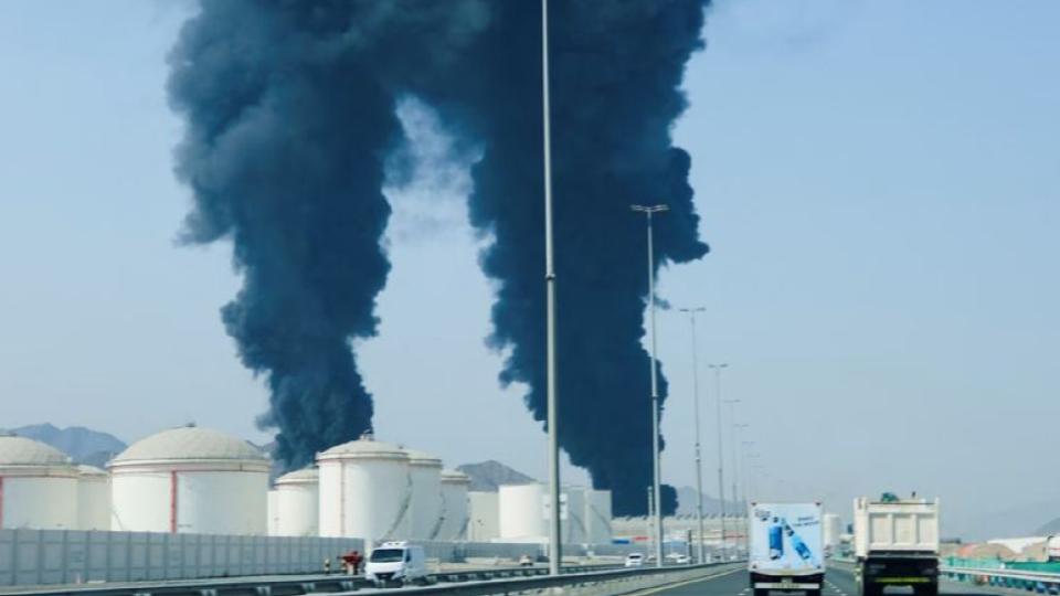 Drone Strike Triggers Fire at Fujairah Oil Industry Zone