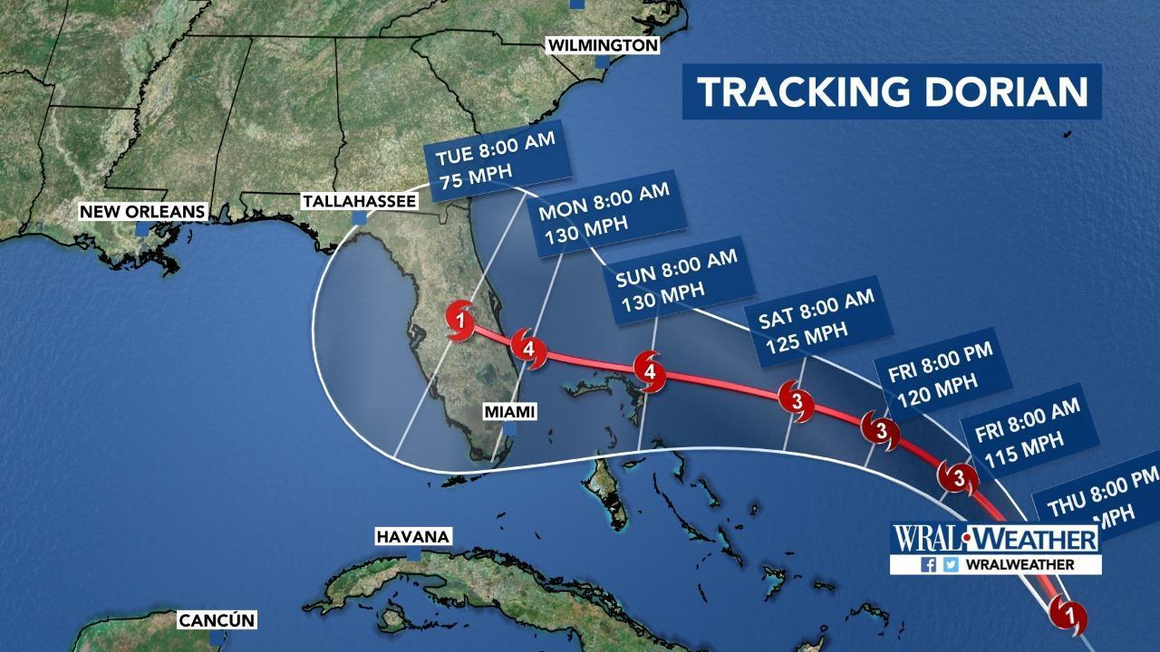 hurricanedorianstrengthenstocategory2storminus