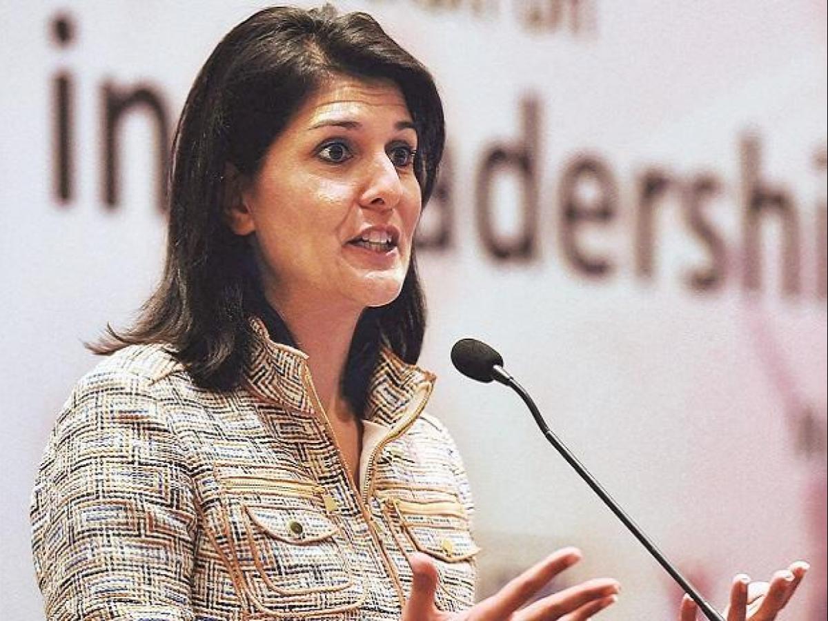 chinaunderxihasbecomeveryaggressivebullish:nikkihaley