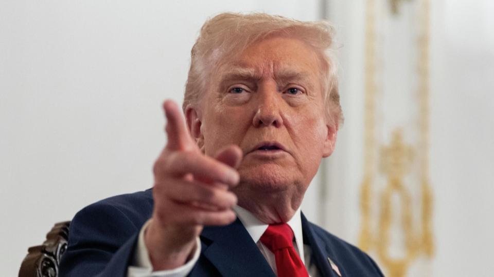 Trump Amid Fresh US Strikes on Iran 