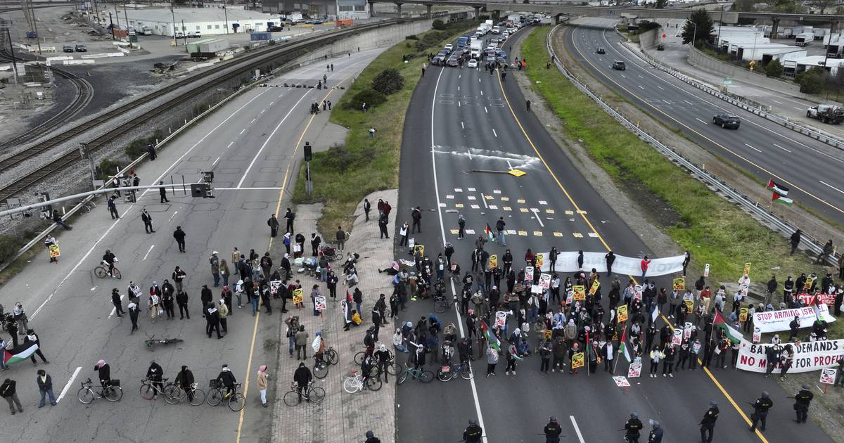 Pro-Palestinian demonstrators shut down airport highways and key bridges in major US cities