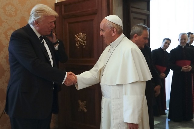 donaldtrumpvowstousepresidencyforpeaceafterfantastictalkswithpopefrancis