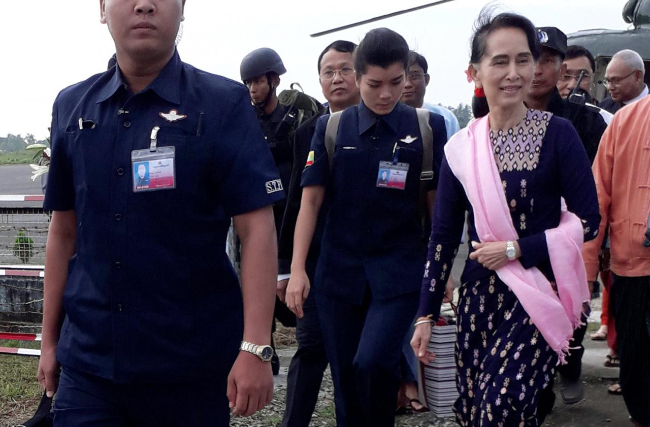 suukyimakes1stvisittoconflicttornnorthernrakhine