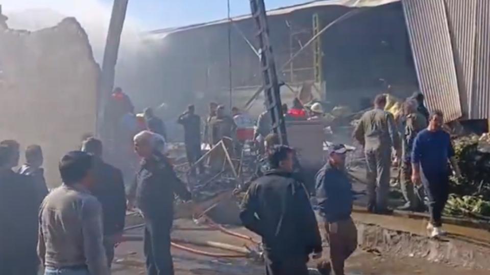 Iran military helicopter crashed into a market in Dorcheh, 4 killed