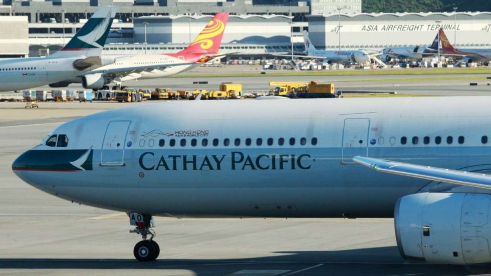 hongkongboundcathaypacificflightsuffersbirdhit