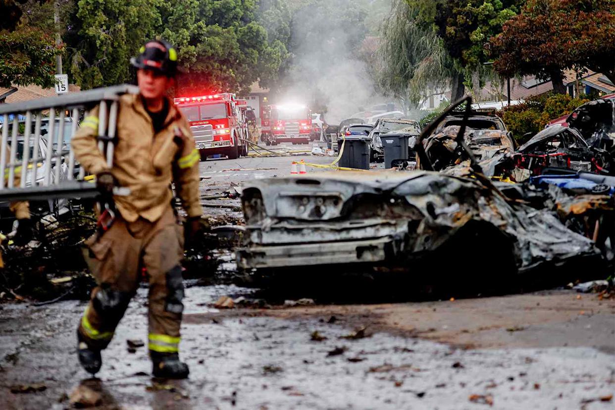 At least 2 killed as private jet crashes in foggy San Diego