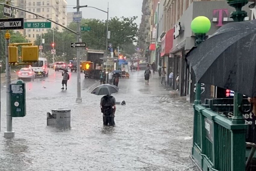 Torrential rain triggers flash flooding in New York, New Jersey