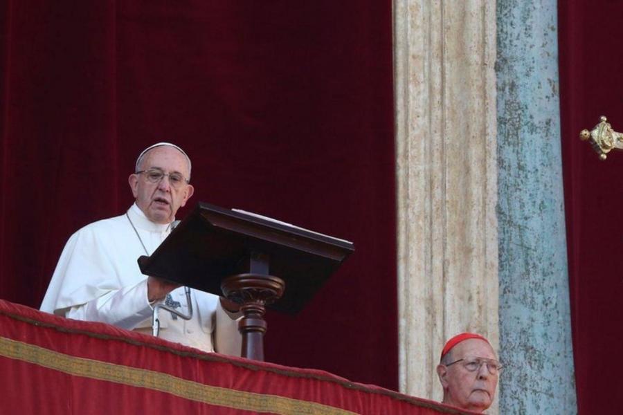 popefranciscallsforpeaceforjerusalemintraditionalchristmasdaymessage