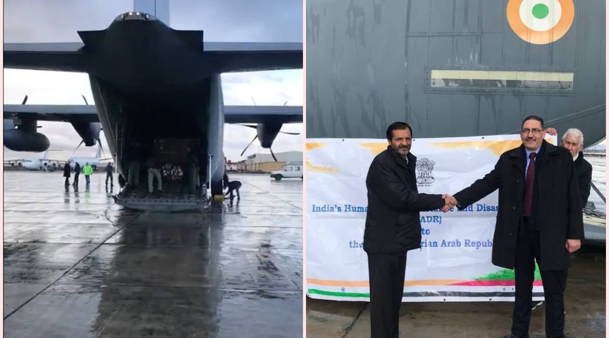Emergency relief assistance sent by India to Syria handed over to authorities at Damascus Airport