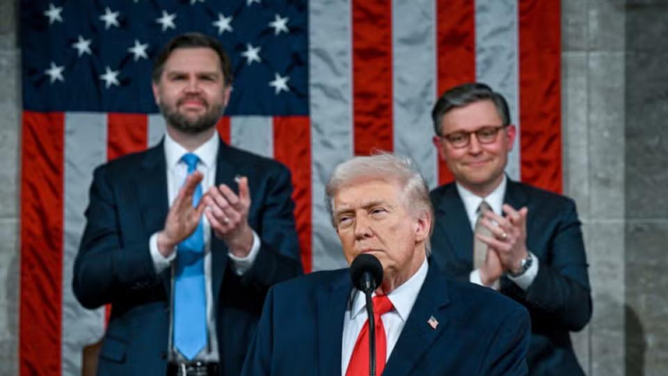 US President Trump delivers marathon State of Union address