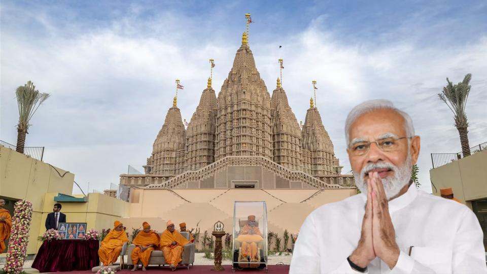 videoofpmmodiinauguratesbapshindutempleinabudhabi