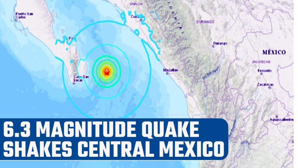 Earthquake of magnitude 6.3 strikes Mexico