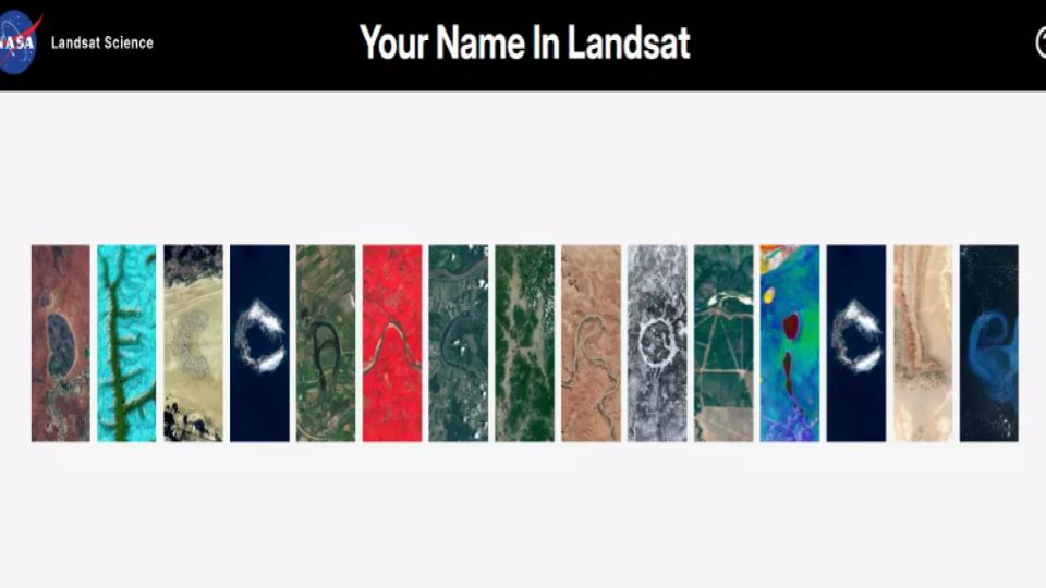 NASA’s New Tool Lets You Spell Your Name Using Satellite Images of Earth