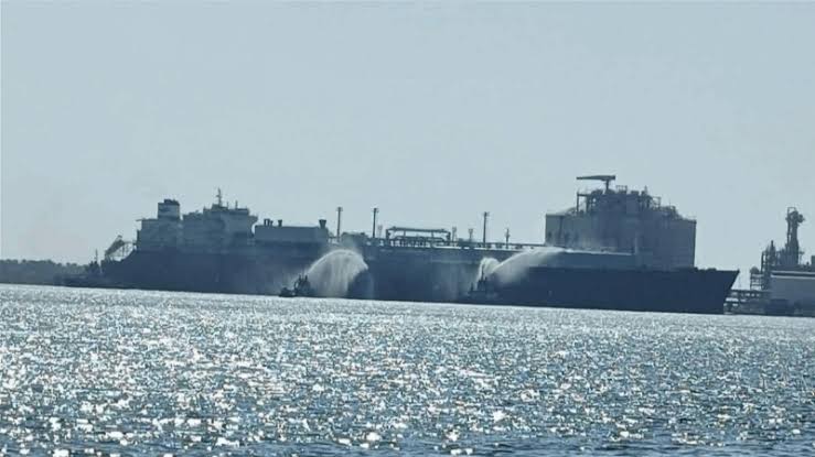 Drone hit US-owned LNG tanker at Egypt