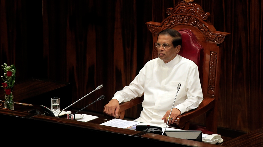 srilankanpresidentmaithripalasirisenaconvenesparliamentonnov14