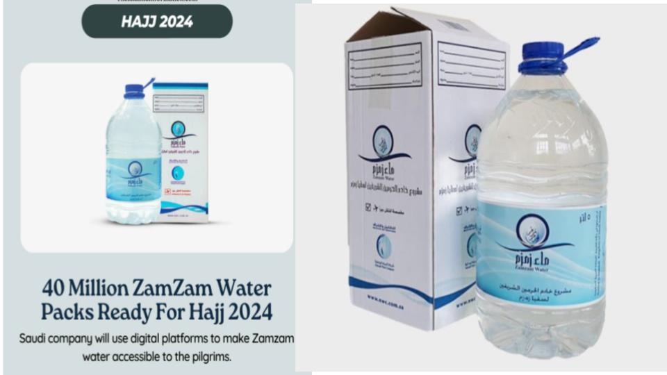 Over 40 Million Zamzam water bottles ready for Haj 2024