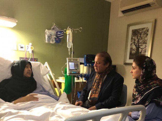 nawazsharifurgedtheentirenationtoprayforhisailingwifekulsoomnawaz