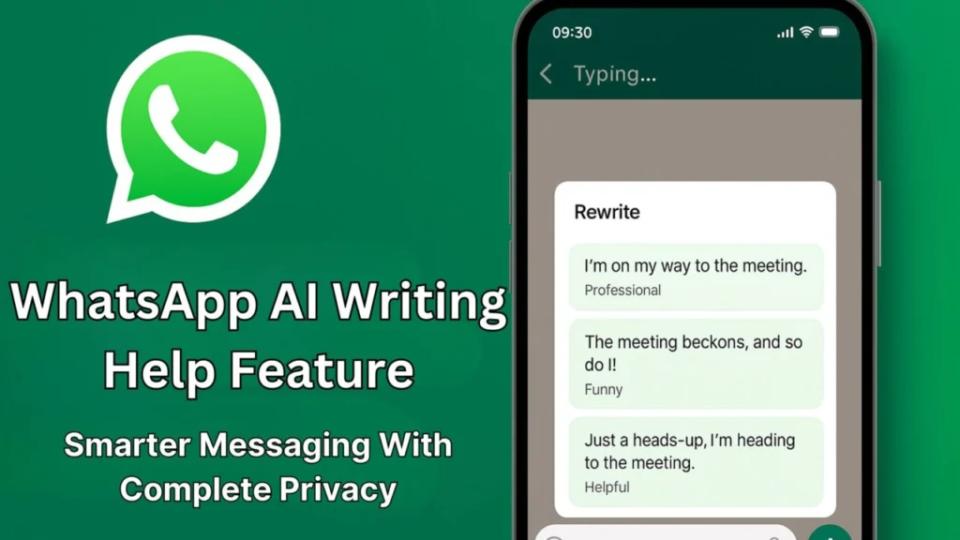 WhatsApp launches AI-powered Writing Help feature  