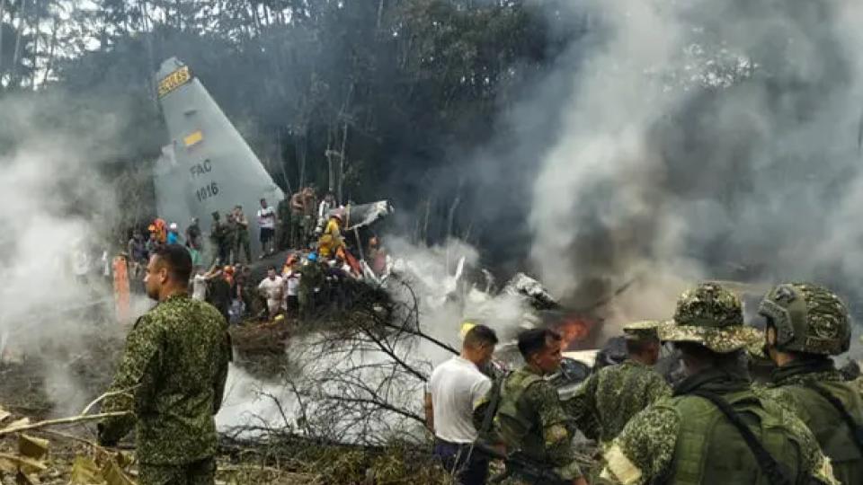 Colombia military plane crash death toll rises to 66