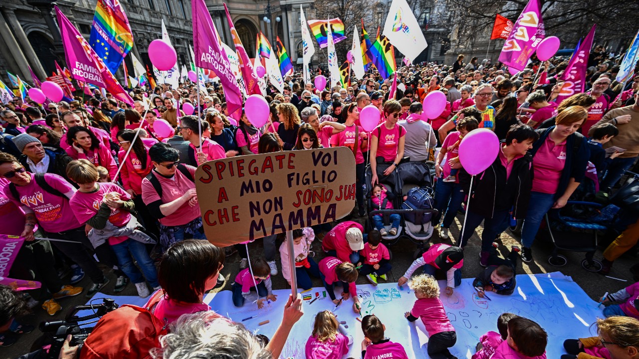 Protest breaks as govt restricts same-sex parent rights in Italy