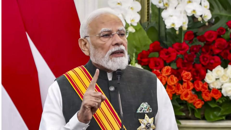 PM Narendra Modi Conferred Indonesia