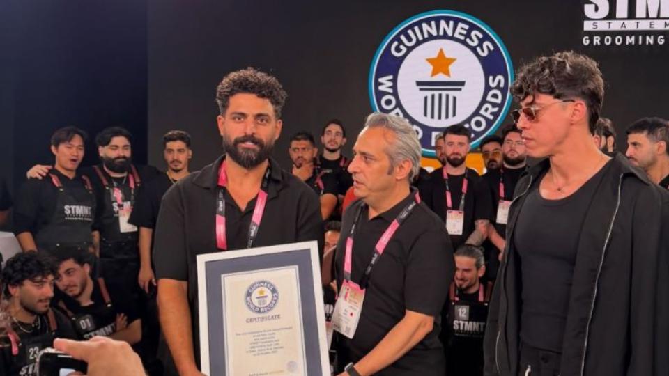 48 barbers complete 190 trims within an hour 