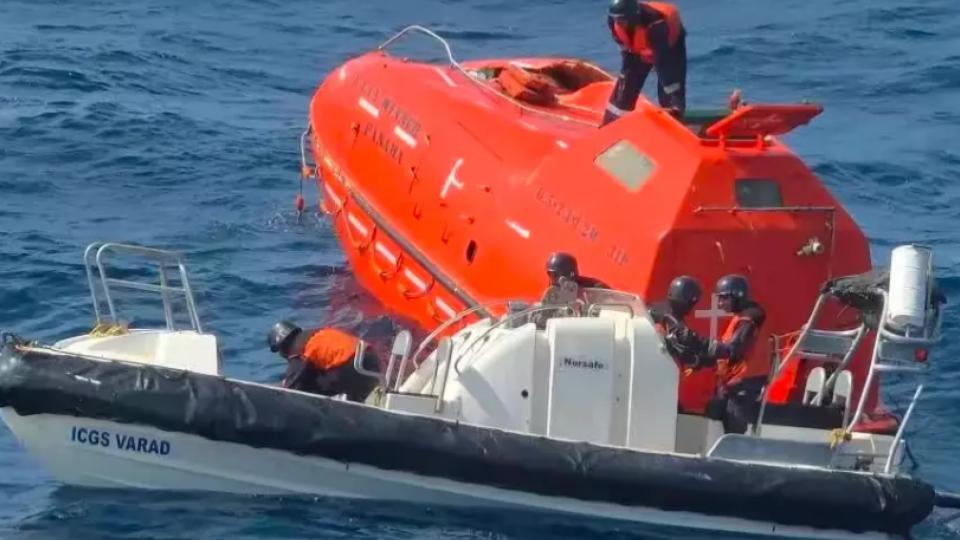 Two Chinese Crew Rescued After Cargo Ship Sinks Off Odisha Coast