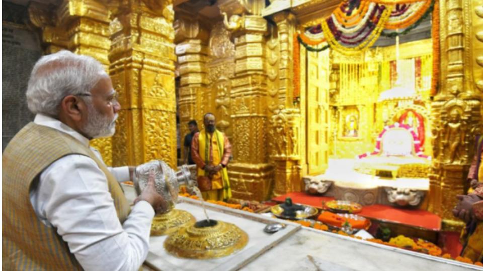 PM Narendra Modi Paid Homage To Sacred Somnath Dham