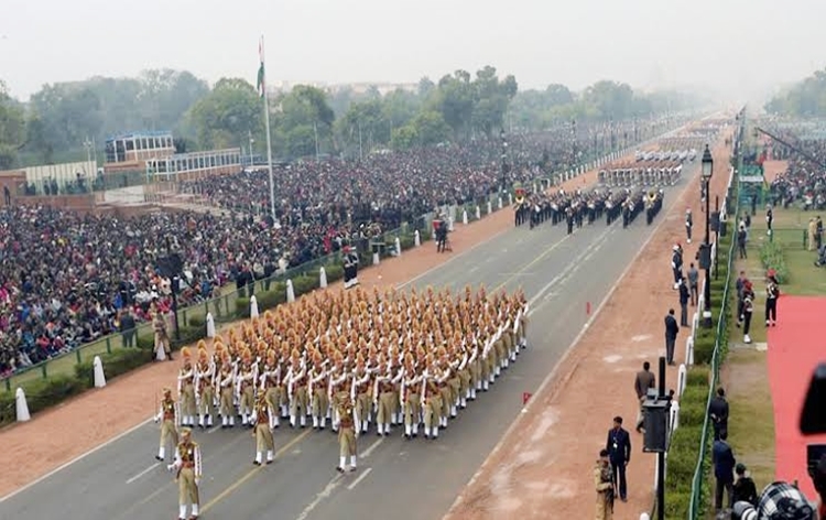 fulldressrehearsalforrepublicdayparadetobeheldatkartavyapathinnewdelhitoday