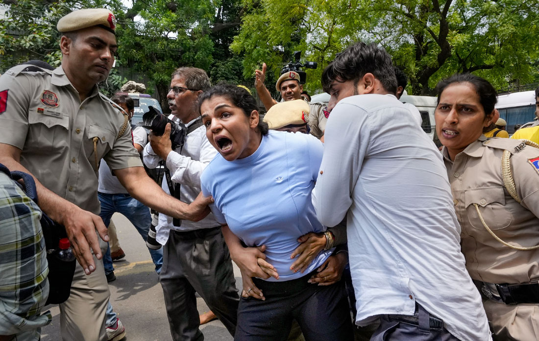 Wrestlers protest: Over 700 detained, FIR registered against organisers